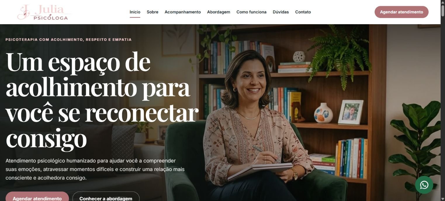 Site Julia · Psicóloga
